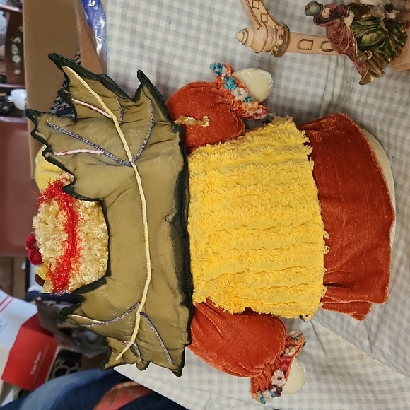 Lady Angel Scarecrow 12" Tall Fall Thanksgiving Decor - Picture 2 of 2